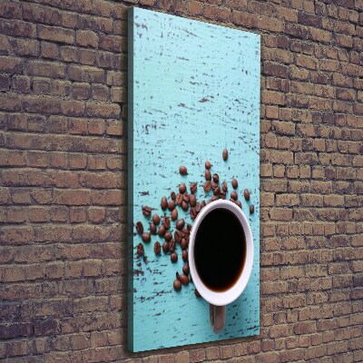 Verticale canvasfoto Een kopje koffie