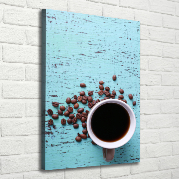 Verticale canvasfoto Een kopje koffie