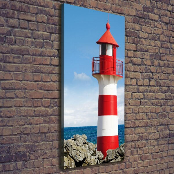 Verticaal canvasschilderij Vuurtoren