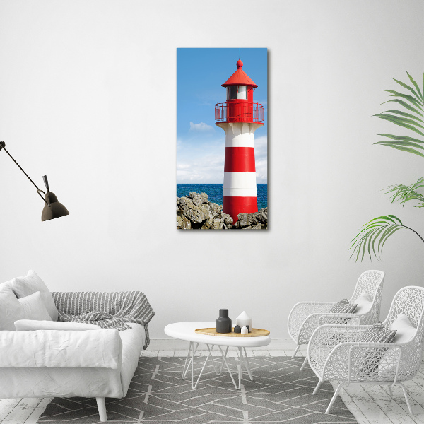 Verticaal canvasschilderij Vuurtoren