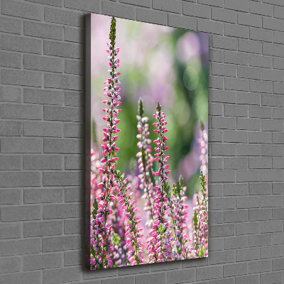 Foto obraz drukowany na płótnie pionowy Wrzos