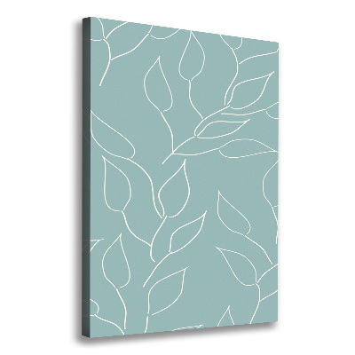 Verticaal canvasschilderij Bladeren
