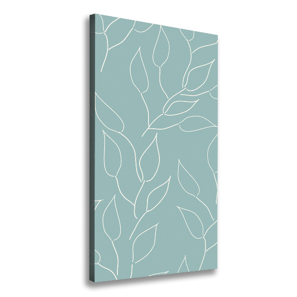 Verticaal canvasschilderij Bladeren