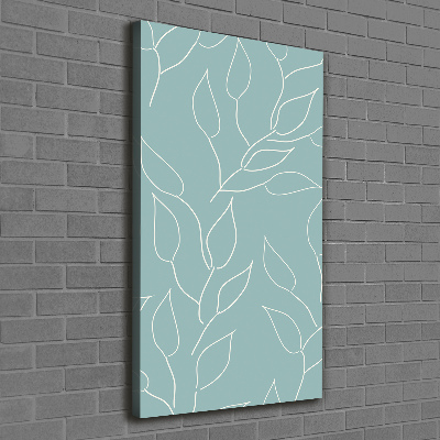 Nowoczesny fotoobraz canvas na ramie pionowy Liście