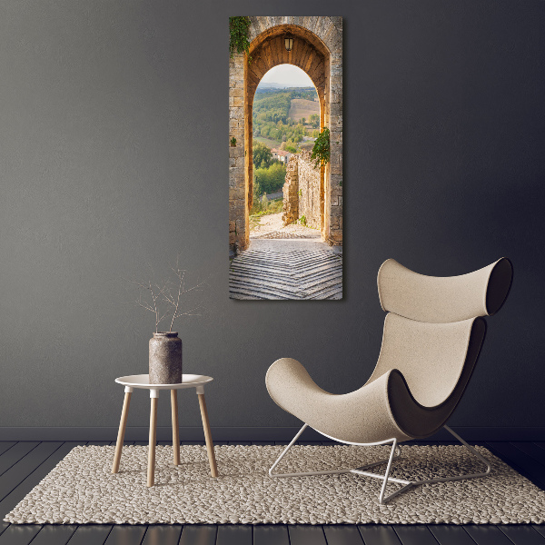 Verticale foto op canvas Toscane, Italië
