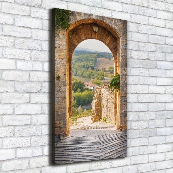 Verticale foto op canvas Toscane, Italië