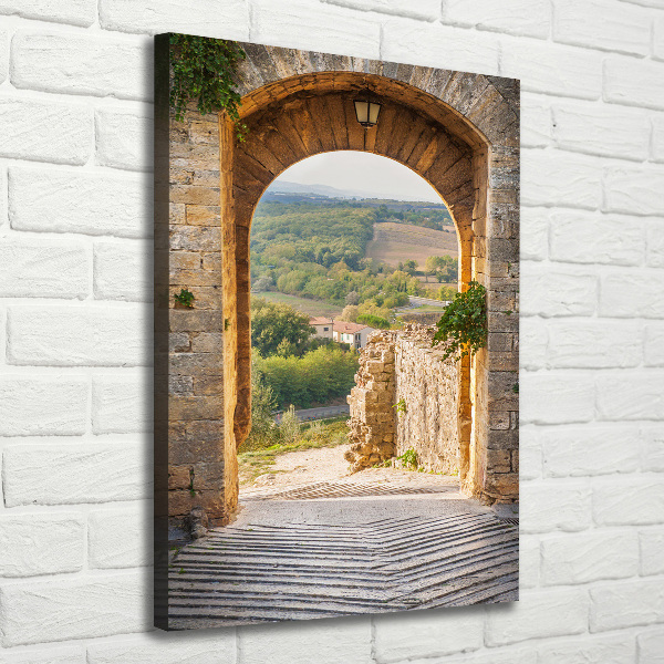 Verticale foto op canvas Toscane, Italië