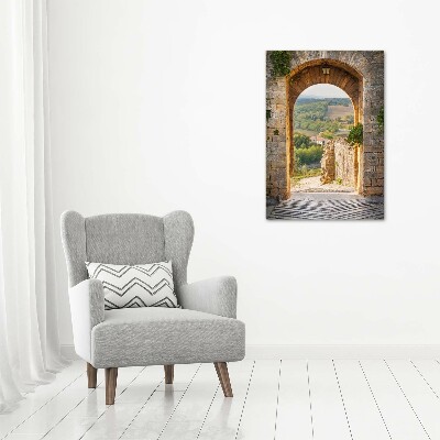 Verticale foto op canvas Toscane, Italië