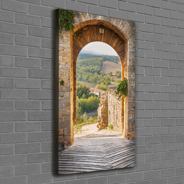 Verticale foto op canvas Toscane, Italië