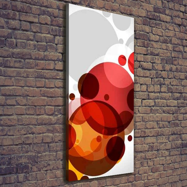 Verticaal canvasschilderij Cirkelabstractie