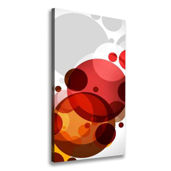 Verticaal canvasschilderij Cirkelabstractie