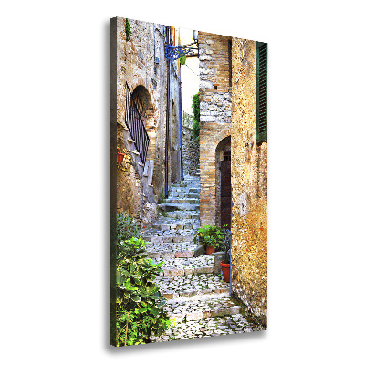 Verticale canvasfoto Italiaanse straten