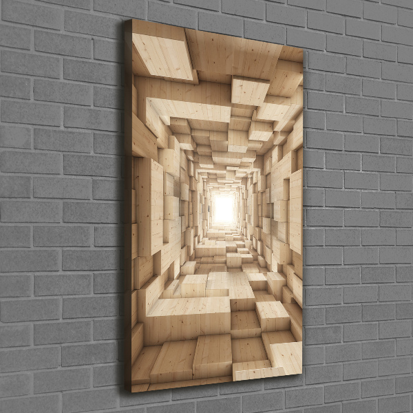 Verticaal schilderij op canvas Abstractie