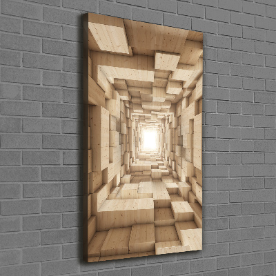 Verticaal schilderij op canvas Abstractie