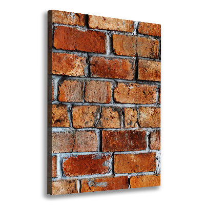Verticaal schilderij op canvas Bakstenen muur