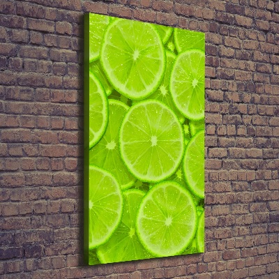 Nowoczesny obraz canvas na ramie pionowy Limonki