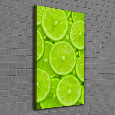 Nowoczesny obraz canvas na ramie pionowy Limonki
