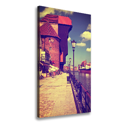 Verticale canvasfoto Gdansk, Polen