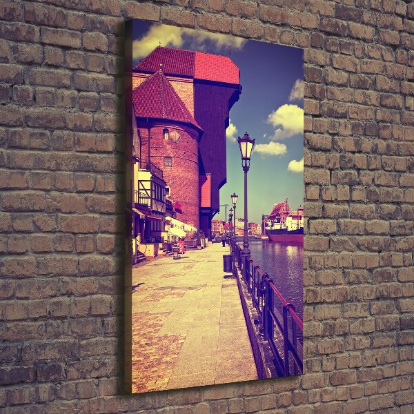 Verticale canvasfoto Gdansk, Polen