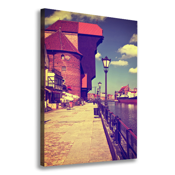 Verticale canvasfoto Gdansk, Polen