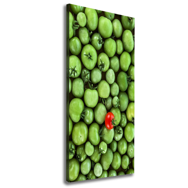 Verticaal canvasschilderij Rode tomaat
