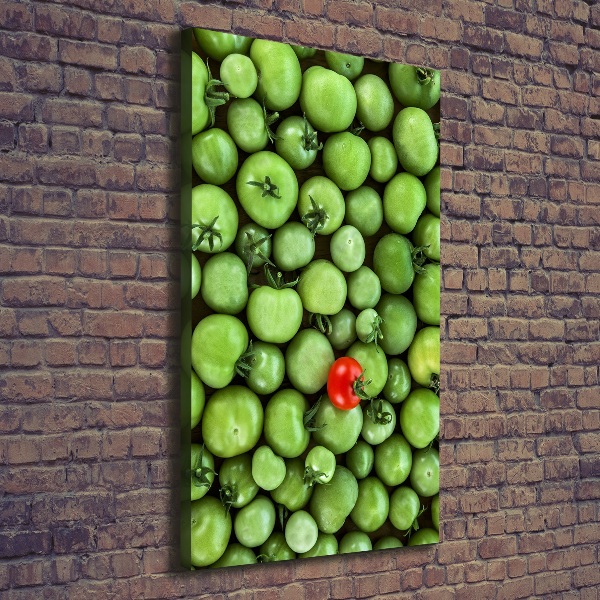 Verticaal canvasschilderij Rode tomaat
