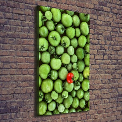 Verticaal canvasschilderij Rode tomaat
