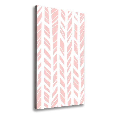 Verticaal canvasschilderij Visgraatpatroon