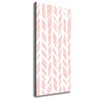 Verticaal canvasschilderij Visgraatpatroon