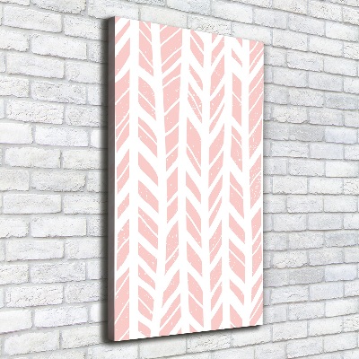 Verticaal canvasschilderij Visgraatpatroon