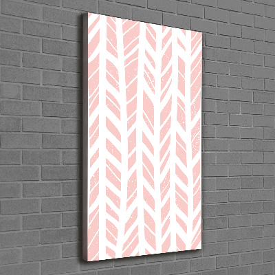 Verticaal canvasschilderij Visgraatpatroon