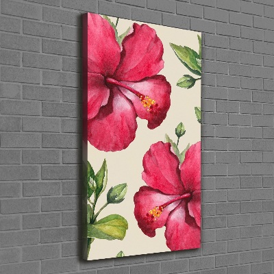 Foto obraz na płótnie pionowy Hawajskie kwiaty