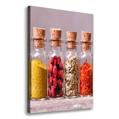Verticale canvasfoto Kleurrijke kruiden