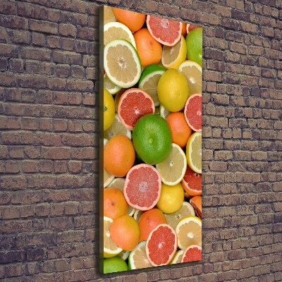 Verticaal schilderij op canvas Citrusvruchten