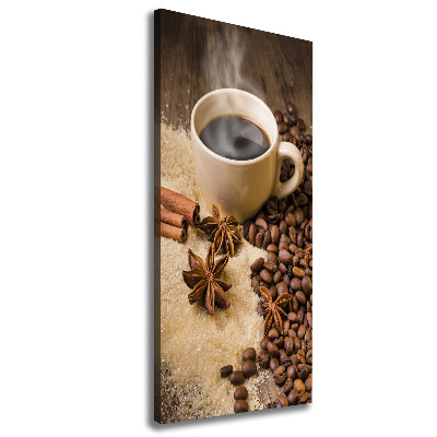 Verticale foto op canvas Een kopje koffie