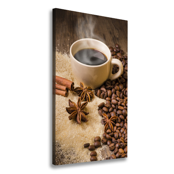Verticale foto op canvas Een kopje koffie