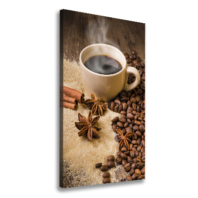 Verticale foto op canvas Een kopje koffie