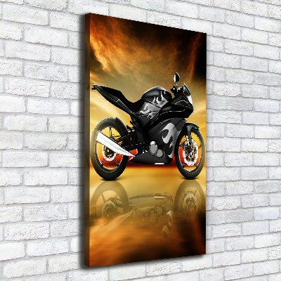 Verticale foto op canvas Motorfiets