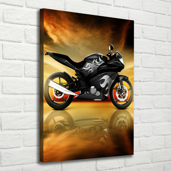 Verticale foto op canvas Motorfiets