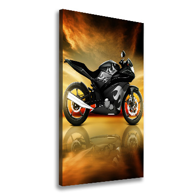 Verticale foto op canvas Motorfiets
