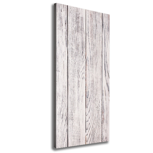 Verticale foto op canvas Houten muur