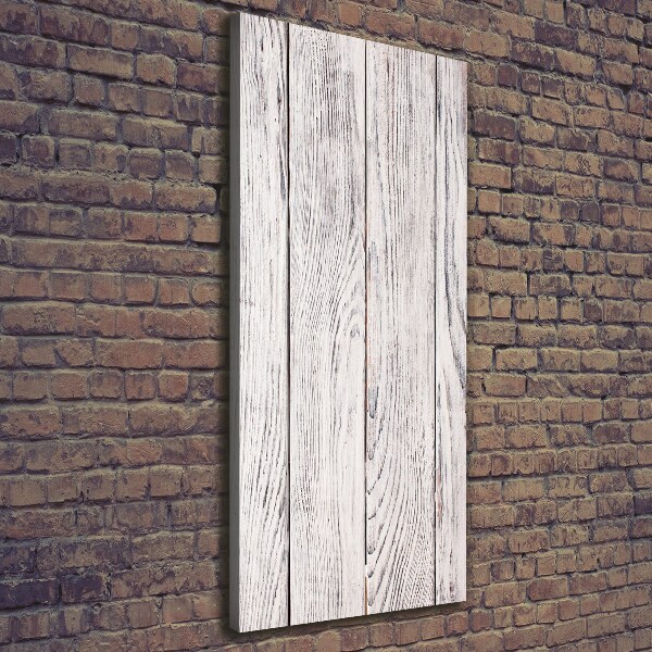 Foto obraz na płótnie pionowy Drewniana ściana