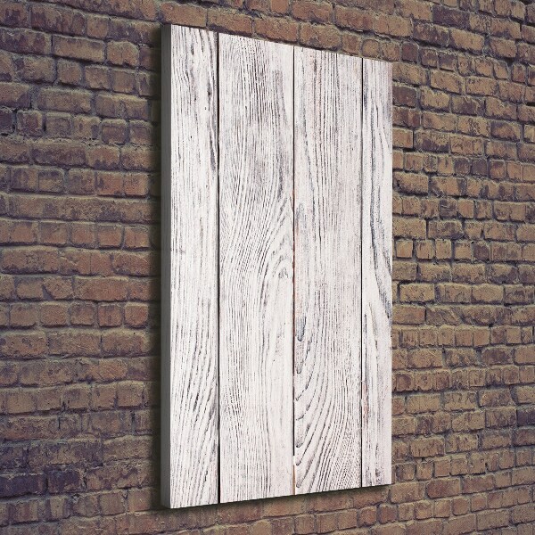 Verticale foto op canvas Houten muur