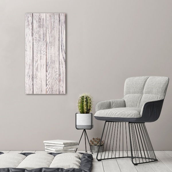 Verticale foto op canvas Houten muur