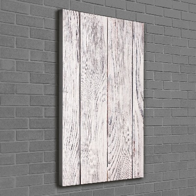Verticale foto op canvas Houten muur