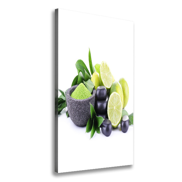 Verticale canvasfoto Citrusvruchten en stenen