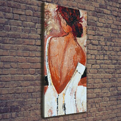 Nowoczesny obraz canvas na ramie pionowy Kobieta