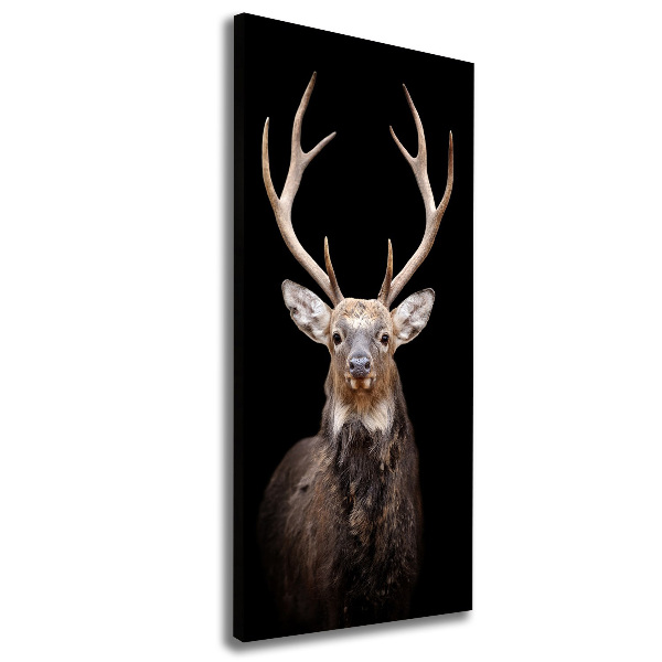 Verticaal schilderij op canvas Hert