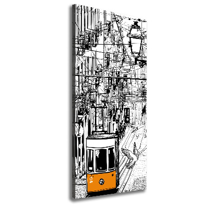 Verticale canvasfoto Lissabonse tram