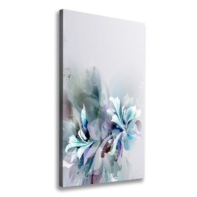 Verticale foto op canvas Abstracte bloemen